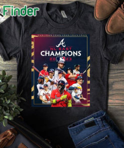 black T shirt Atlanta Braves Back 5 Back NL East Division Champions Shirt