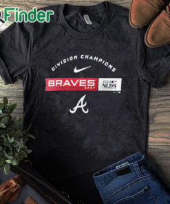 black T shirt Atlanta Braves Nike 2023 NL East Division Champions Shirt