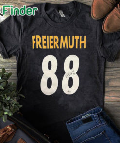 black T shirt Autographed Pat Freiermuth 88 Shirt