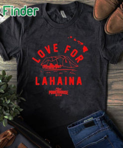 black T shirt Carlos Penavega Love For Lahaina Maui Powerhouse Gym Shirt