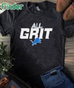 black T shirt Detroit Lions All Grit Shirt