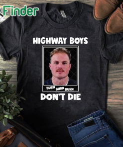 black T shirt Highway Boys Don't Die Zach Bryan Mugshot Shirt