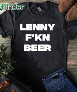 black T shirt Ted Lasso Lenny F'kn Beer T Shirt