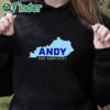 black hoodie Andy For Kentucky Map Shirt