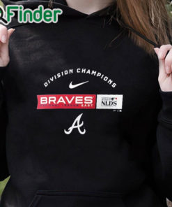 black hoodie Atlanta Braves Nike 2023 NL East Division Champions Shirt