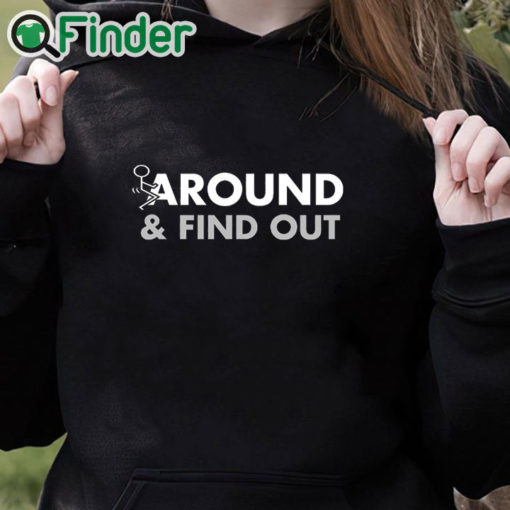 black hoodie Deion Sanders Bodyguard Shirt Fuck Around And Find Out