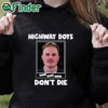 black hoodie Highway Boys Don't Die Zach Bryan Mugshot Shirt