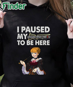 black hoodie I Paused My Umineko When They Cry To Be Here T Shirt