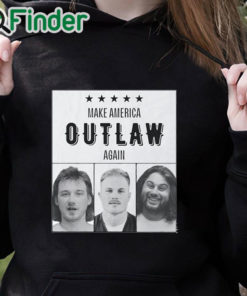 black hoodie Zach Bryan Mugshot Make America Outlaw Again shirt