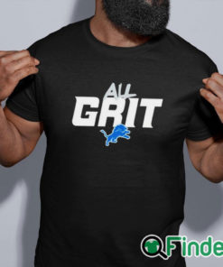 black shirt Detroit Lions All Grit Shirt