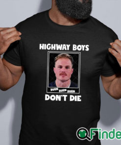 black shirt Highway Boys Don't Die Zach Bryan Mugshot Shirt