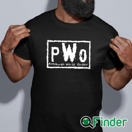 black shirt Pwo Pittsburgh World Order Shirt