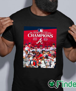 black shirt The Atlanta Braves are 2023 NL East Champions shirt