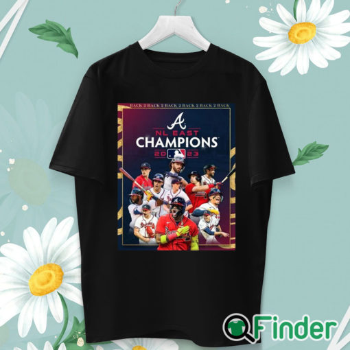 unisex T shirt Atlanta Braves Back 5 Back NL East Division Champions Shirt