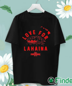 unisex T shirt Carlos Penavega Love For Lahaina Maui Powerhouse Gym Shirt