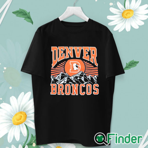 unisex T shirt Denver Broncos Mountains T Shirt