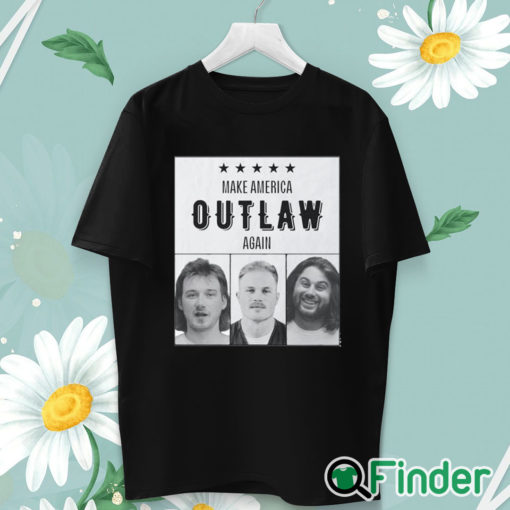 unisex T shirt Zach Bryan Mugshot Make America Outlaw Again shirt