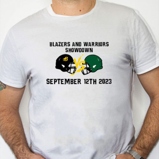 white Shirt Blazers And Warriors Showdown September 12th 2023 Shirt