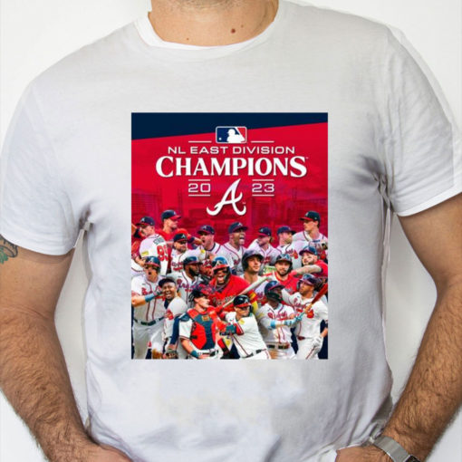 white Shirt The Atlanta Braves are 2023 NL East Champions shirt
