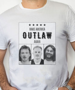 white Shirt Zach Bryan Mugshot Make America Outlaw Again shirt