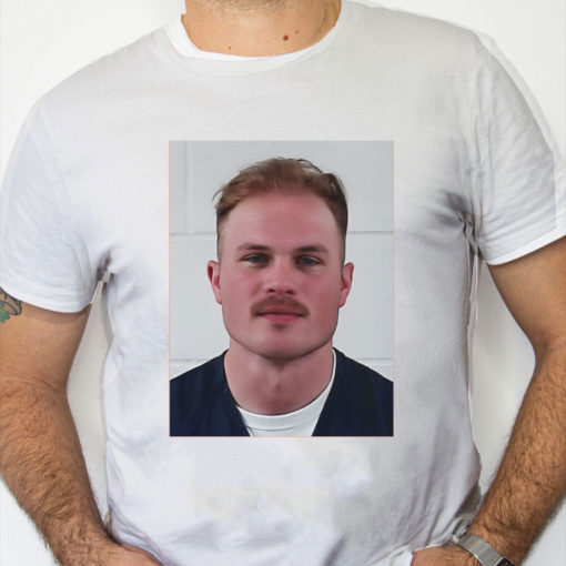 white Shirt Zach Bryan Mugshot Shirt