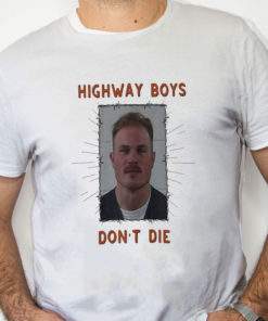 white Shirt Zach Bryan Mugshot t shirt Highway Boys Don't Die t shirt