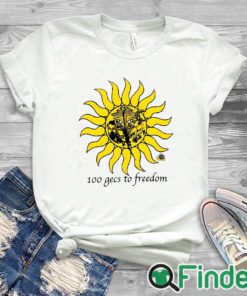 white T shirt 100 Gecs To Freedom Shirt