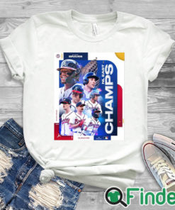 white T shirt Atlanta Braves NL East Division Champions 2023 Postseason Clinched Shirt