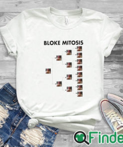 white T shirt Bloke Mitosis Funny Meme Shirt