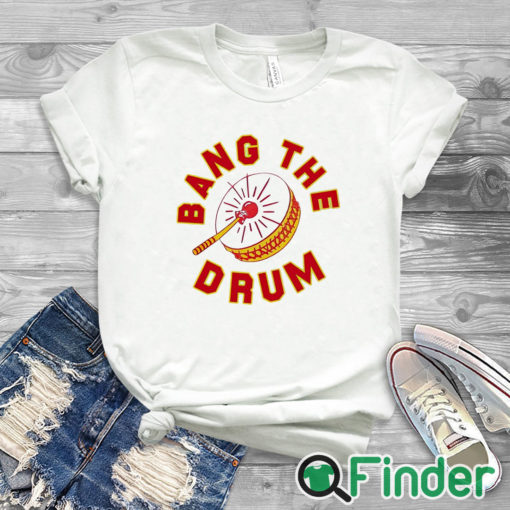 white T shirt Chad Henne Bang The Drum Shirt