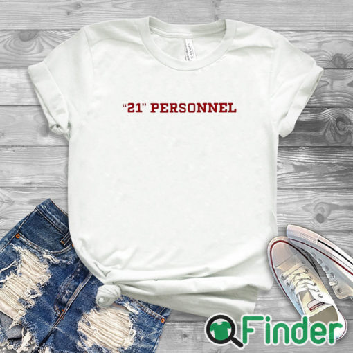 white T shirt Kyle Juszczyk 21 Personnel Shirt
