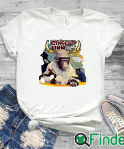 white T shirt Lancelot Link T Shirt, Lancelot Link Secret Chimp TV Movie T shirt
