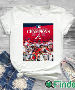 white T shirt The Atlanta Braves are 2023 NL East Champions shirt