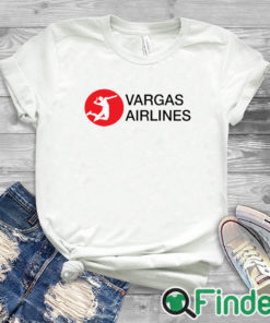 white T shirt Vargas Airlines Shirt Melissa Vargas