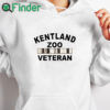 white hoodie Kentland Zoo Veteran T Shirt