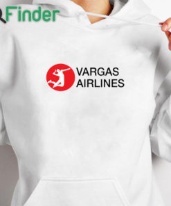 white hoodie Vargas Airlines Shirt Melissa Vargas