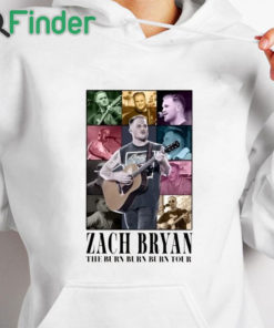 white hoodie Zach Bryan Mugshot Tshirt, Zach Bryan The Era Tour Comfort Colors Shirt Burn Sweatshirt 2023