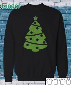 Sweatshirt Distressed Green Christmas Tree Sweatshirt