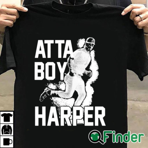 T shirt black Atta Boy Harper Philadelphia Phillies Tee Shirt