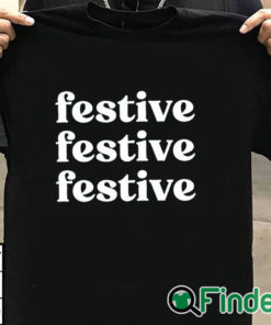 T shirt black Festive Sweatshirt