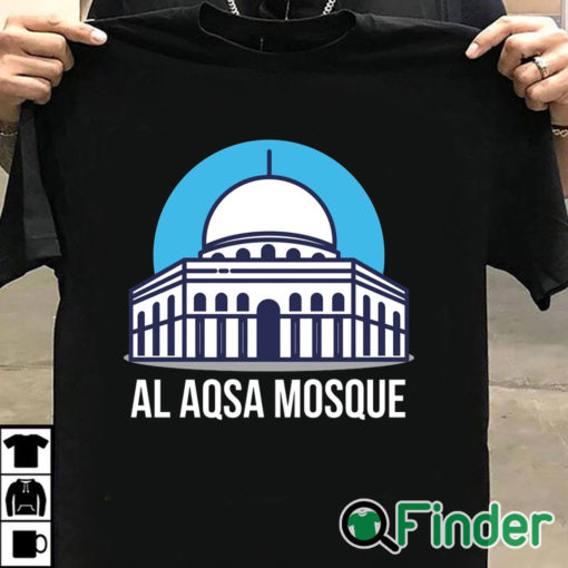 T shirt black al aqsa mosque Free Palestine Save Gaza Shirt