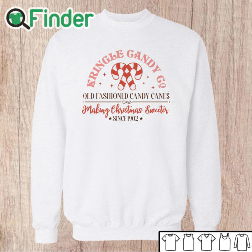Unisex Sweatshirt Kringle Candy Co Sweatshirt Candy Cane Christmas Sweater