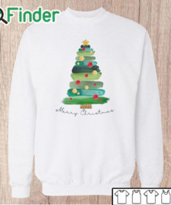Unisex Sweatshirt Women's Watercolor Christmas Tree Sweater