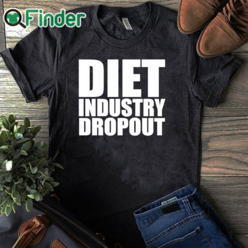black T shirt Diet Industry Dropout Shirt