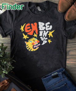 black T shirt Embeihold Tiger Shirt