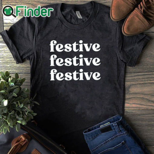 black T shirt Festive Sweatshirt