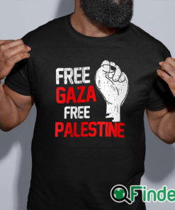 black shirt Free Gaza Free Palestine shirt