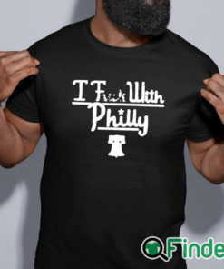 black shirt I Fuck With Philly T shirt