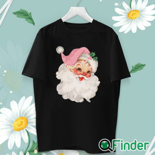 unisex T shirt Pink Vintage Santa Claus Unisex Sweatshirt