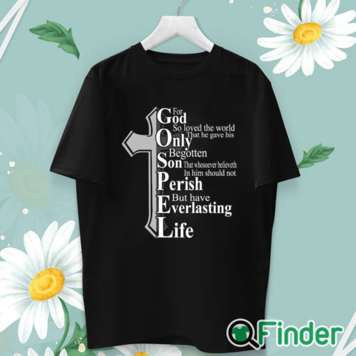 unisex T shirt Women's For God So Loved The World Print Long Sleeve Sweatshirt